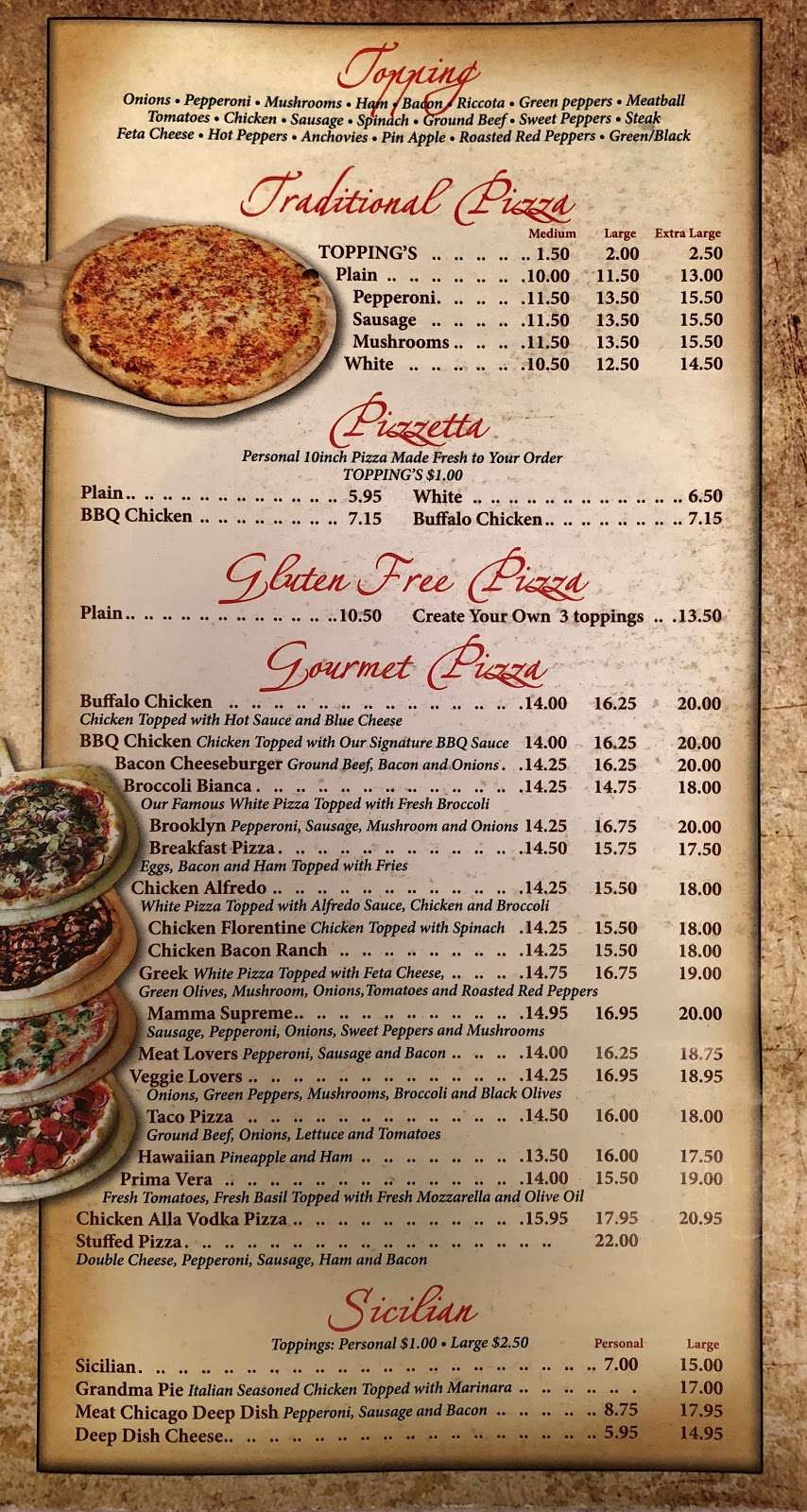 Salvatore’s Trattoria & Pizzeria | 221 N Henderson Rd, King of Prussia, PA 19406, USA | Phone: (610) 962-0866