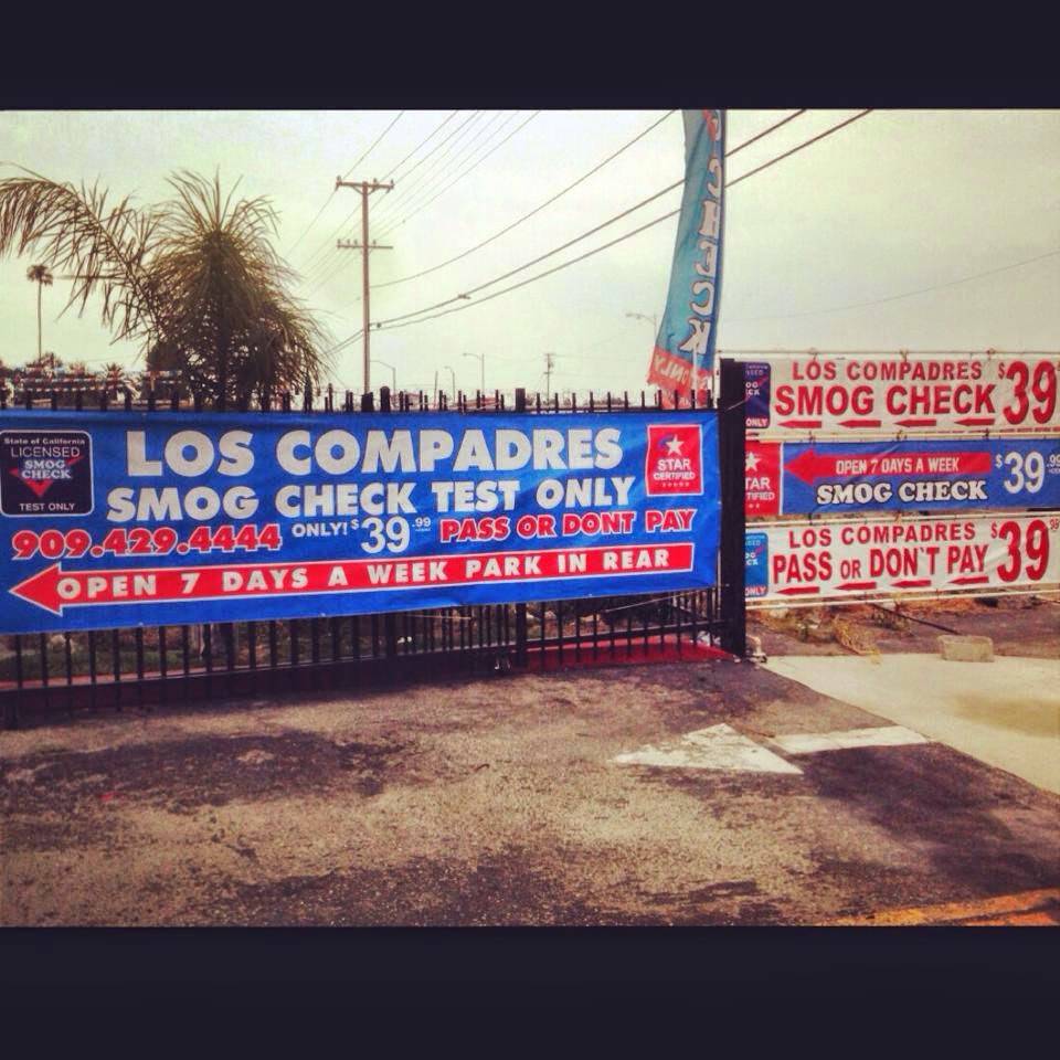 Los Compadres Smog Check STAR Certified | 17410 Foothill Blvd D, Fontana, CA 92335, USA | Phone: (909) 429-4444