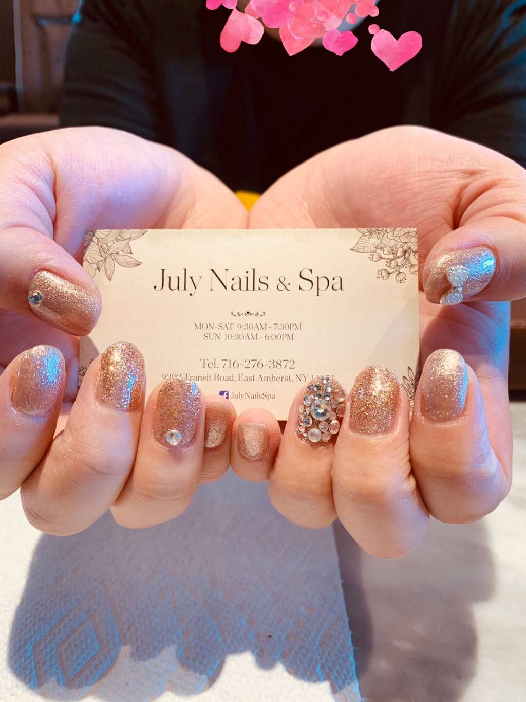 July Nails & Spa | 9392 Transit Rd, East Amherst, NY 14051, USA | Phone: (716) 276-3872