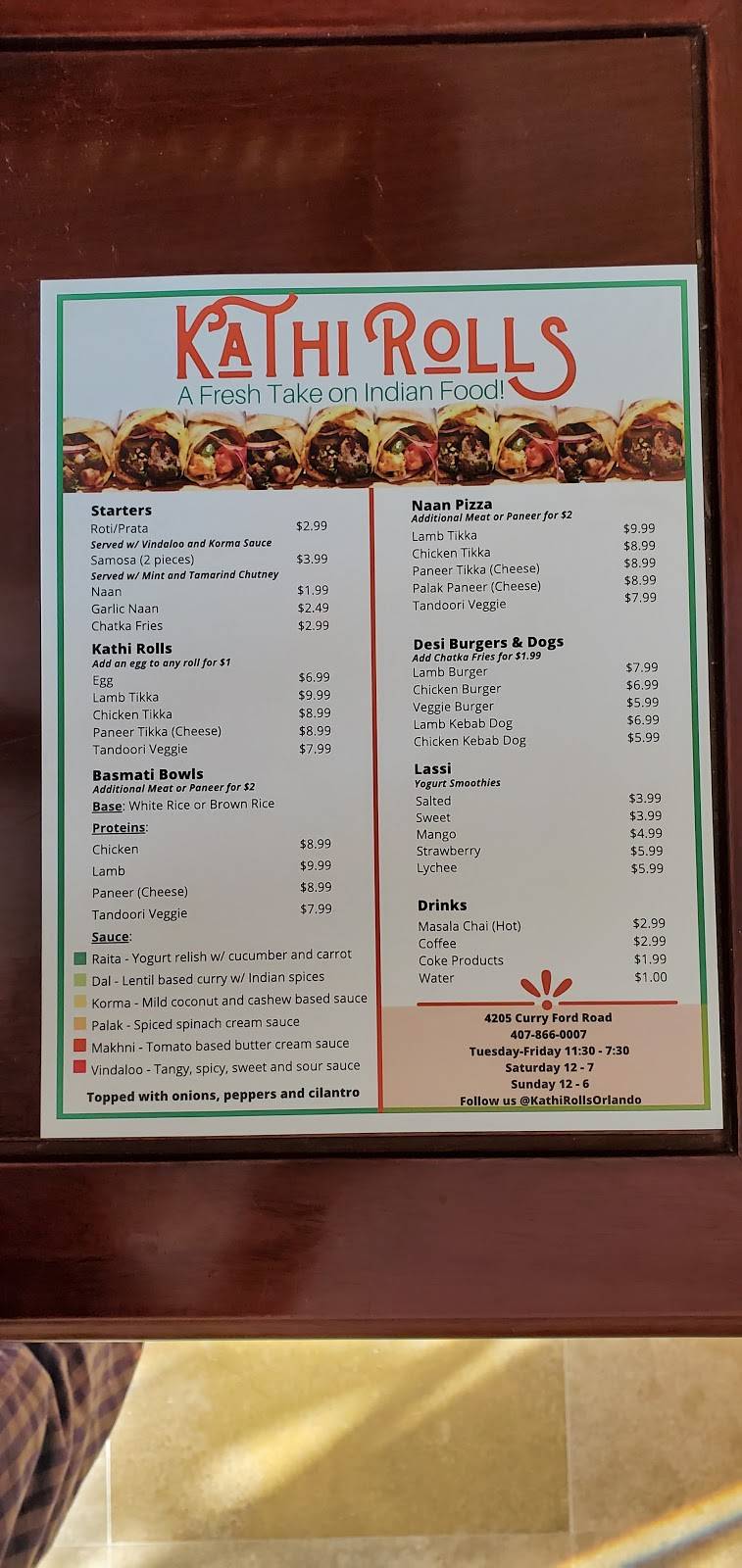 Kathi Rolls | 4205 Curry Ford Rd, Orlando, FL 32806 | Phone: (407) 866-0007