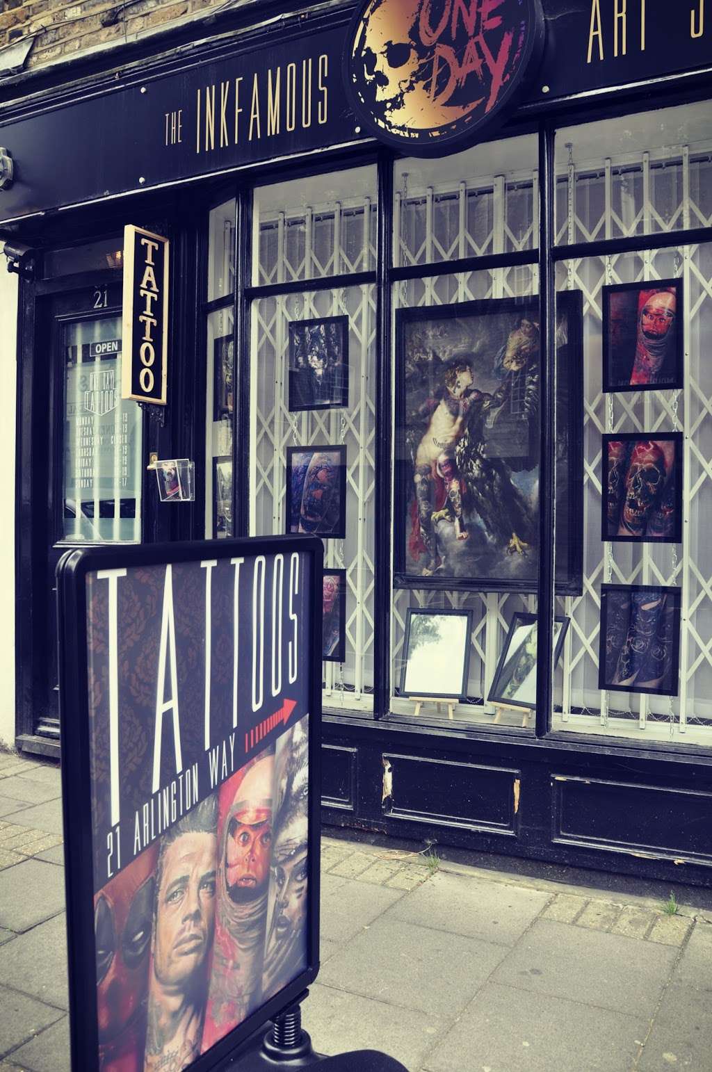 ONE DAY Tattoo Studio | 21 Arlington Way, Clerkenwell, London EC1R 1UY, UK