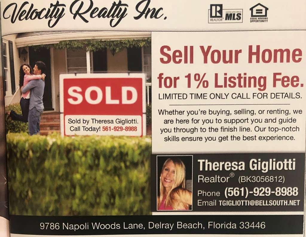 Saturnia Isles homes buy or sell with Velocity Realty | 9796 Napoli Woods Ln, Delray Beach, FL 33446, USA | Phone: (561) 929-8988