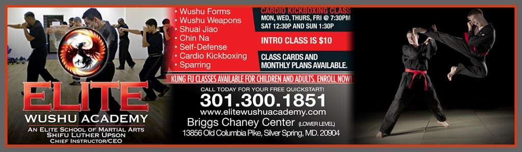 Elite Wushu Academy | 13856 Old Columbia Pike, Silver Spring, MD 20904, USA | Phone: (240) 560-6703