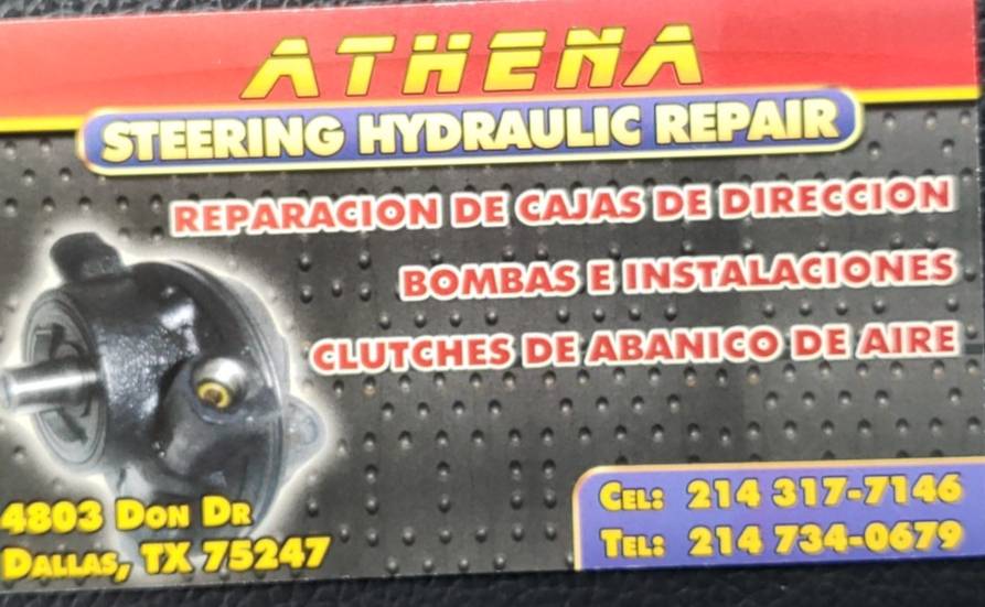 Athena Steering Hydraulic Repair | 4803 Don Dr, Dallas, TX 75247, USA | Phone: (214) 317-7146