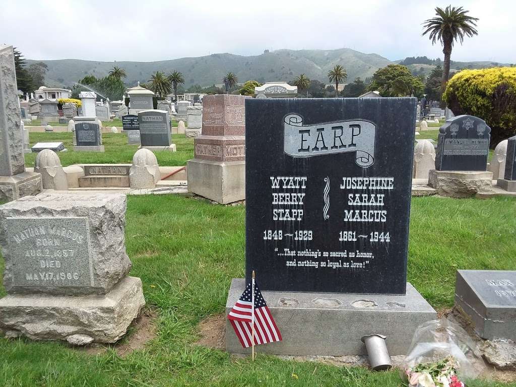 Wyatt Earp gravesite | Colma, CA 94014, USA | Phone: (650) 755-4700