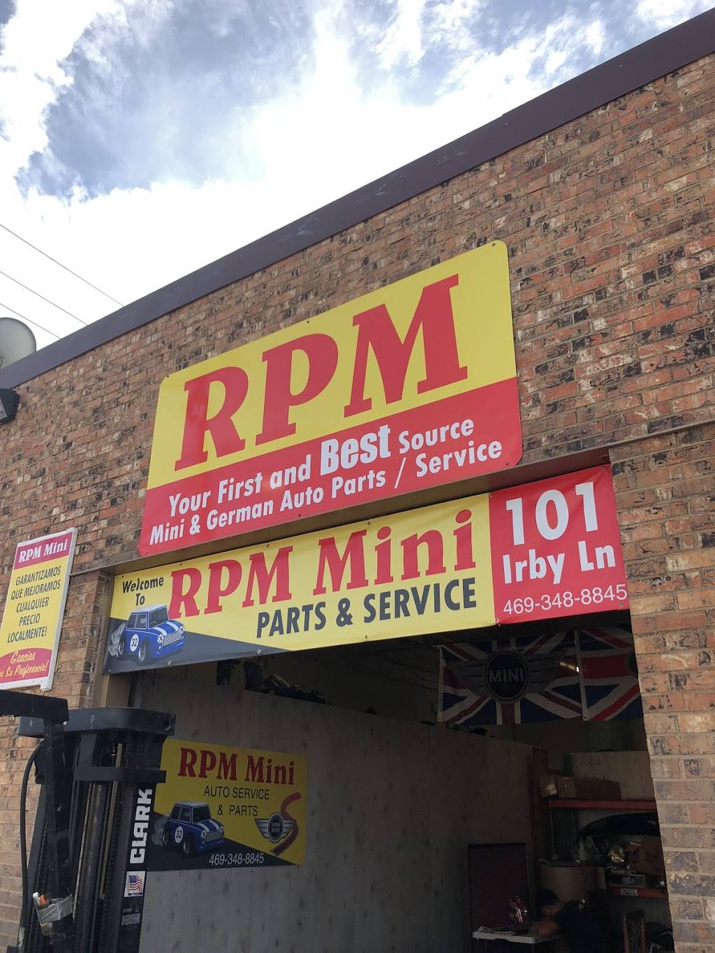 RPM Mini Parts and Service | 101 Irby Ln, Irving, TX 75061, USA | Phone: (469) 348-8845