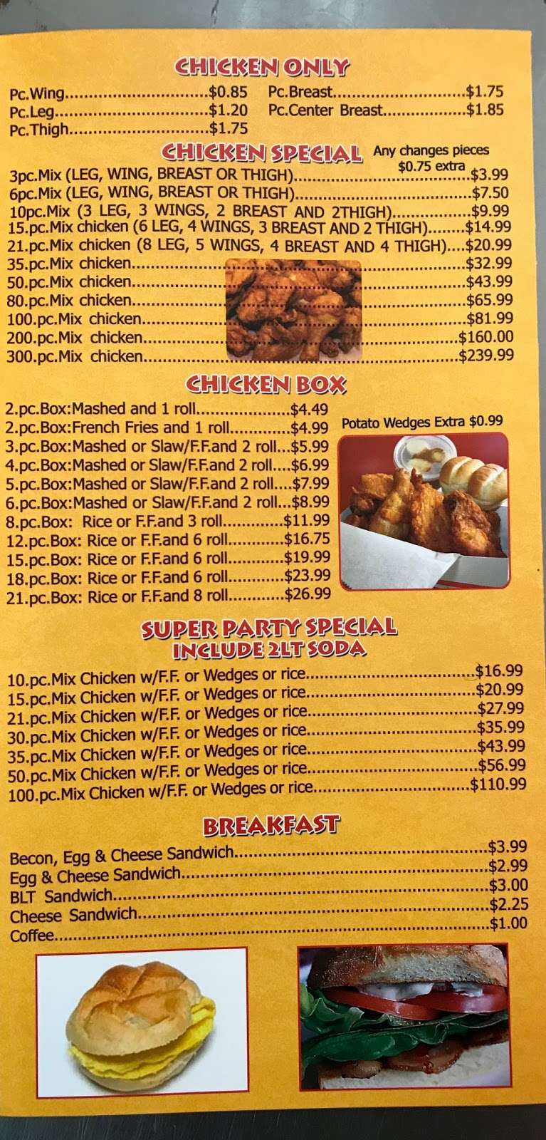 Kennedy Fried Chicken | 2638, 629 Hamilton St, Somerset, NJ 08873 | Phone: (732) 246-7995