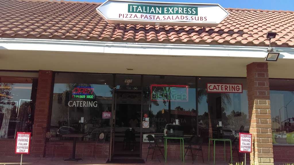 Italian Express | 18331 Irvine Blvd # B, Tustin, CA 92780 | Phone: (714) 669-3800