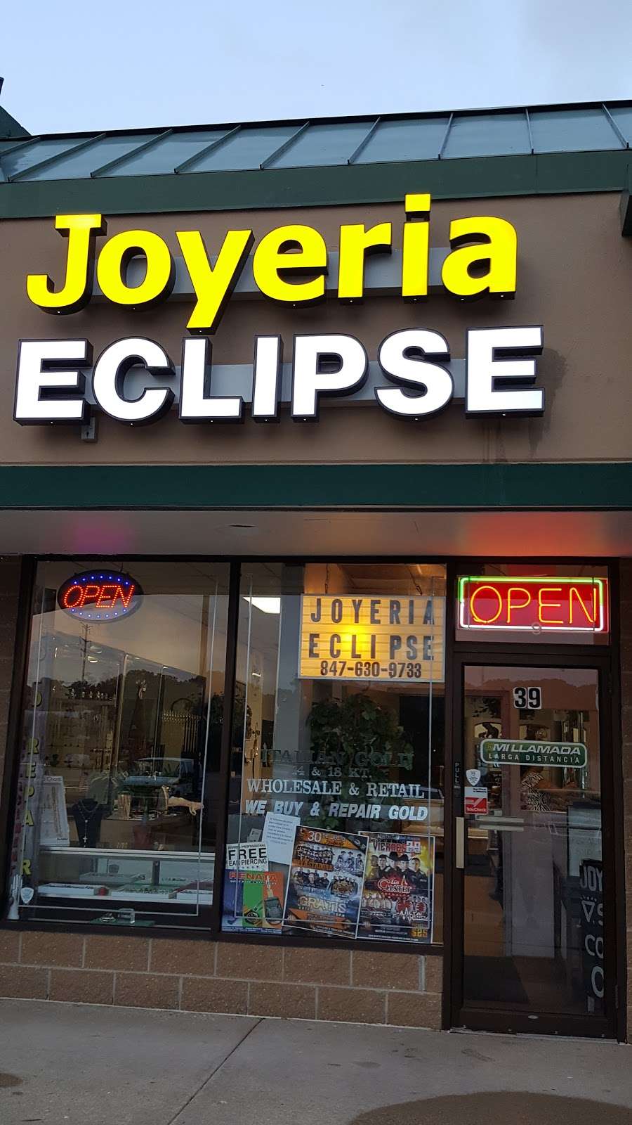 Joyeria Eclipse | 39 Clock Tower Plaza, Elgin, IL 60120, USA | Phone: (773) 344-1737