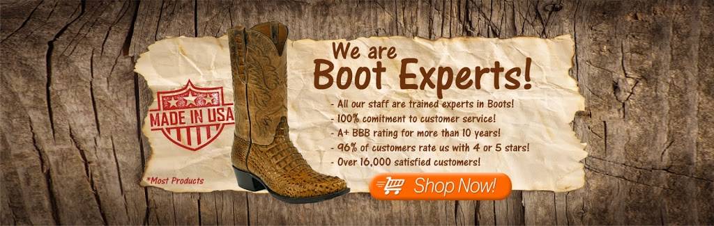 Timsboots.com | 10830 Martin Luther King Jr Blvd Ste 104-256, El Paso, TX 79934, USA | Phone: (800) 771-4214