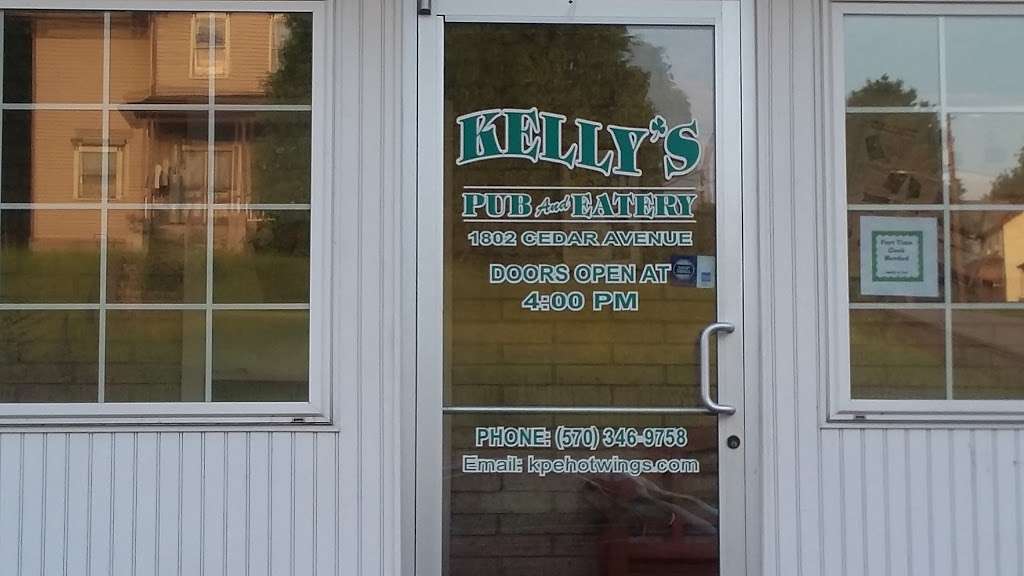 Kellys Pub & Eatery | 1802 Cedar Ave, Scranton, PA 18505, USA | Phone: (570) 346-9758