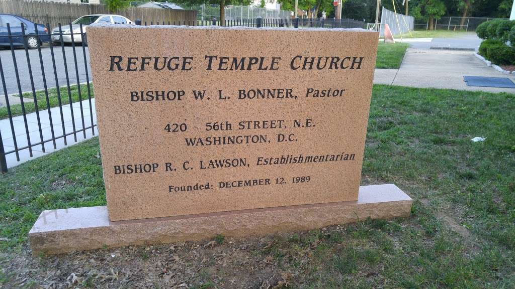 Refuge Temple | 420 56th St NE, Washington, DC 20019, USA | Phone: (202) 388-5605