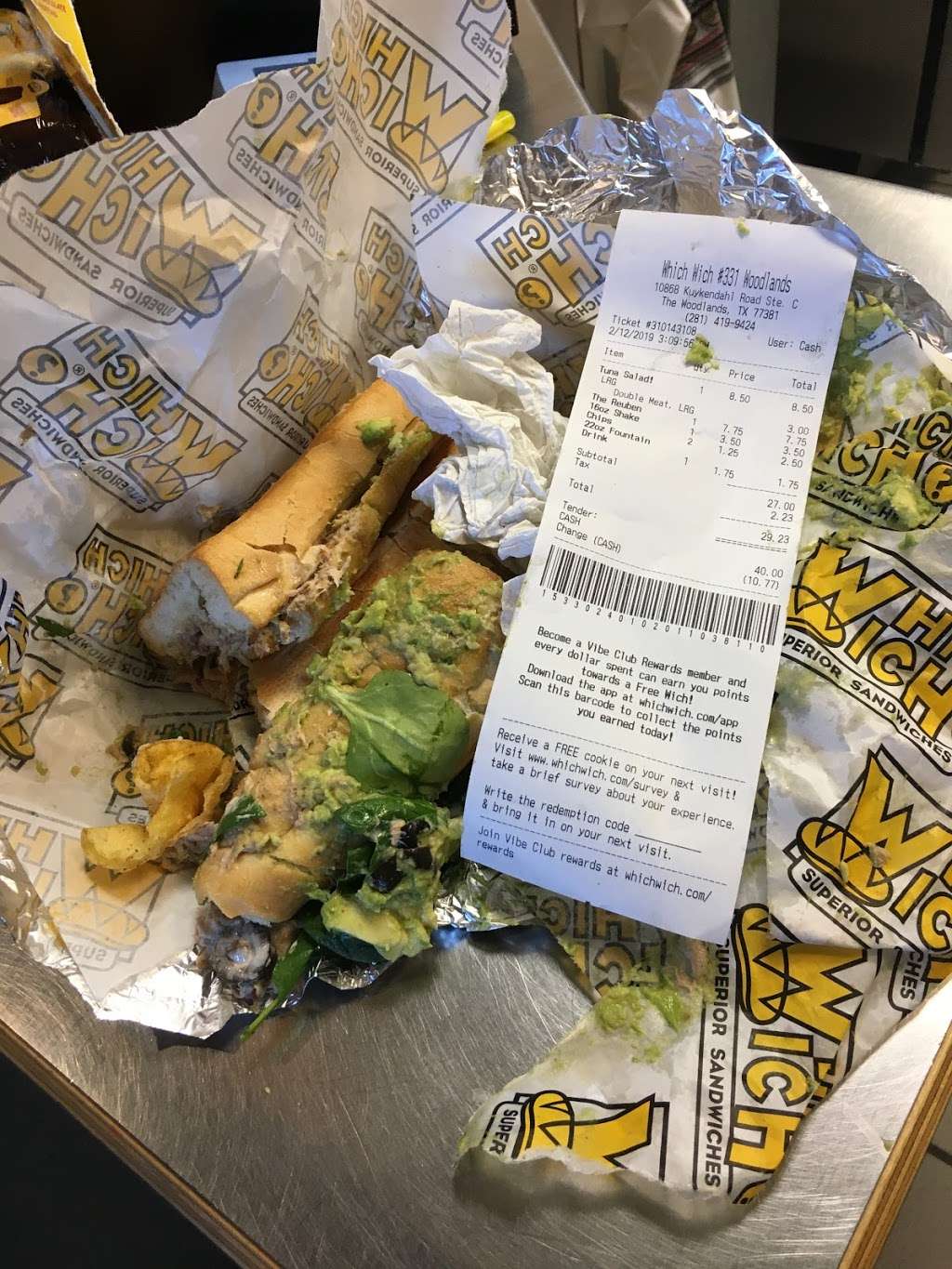 Which Wich | 10868 Kuykendahl Rd, The Woodlands, TX 77381, USA | Phone: (281) 419-9424