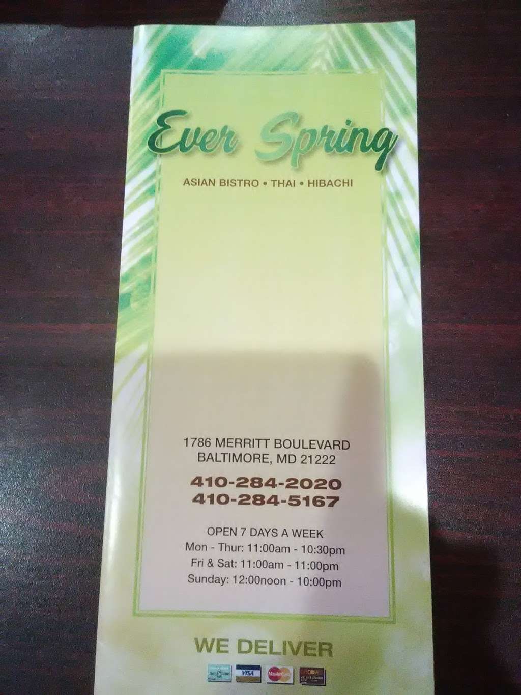 Ever Spring | 1786 Merritt Blvd, Dundalk, MD 21222, USA | Phone: (410) 284-5167