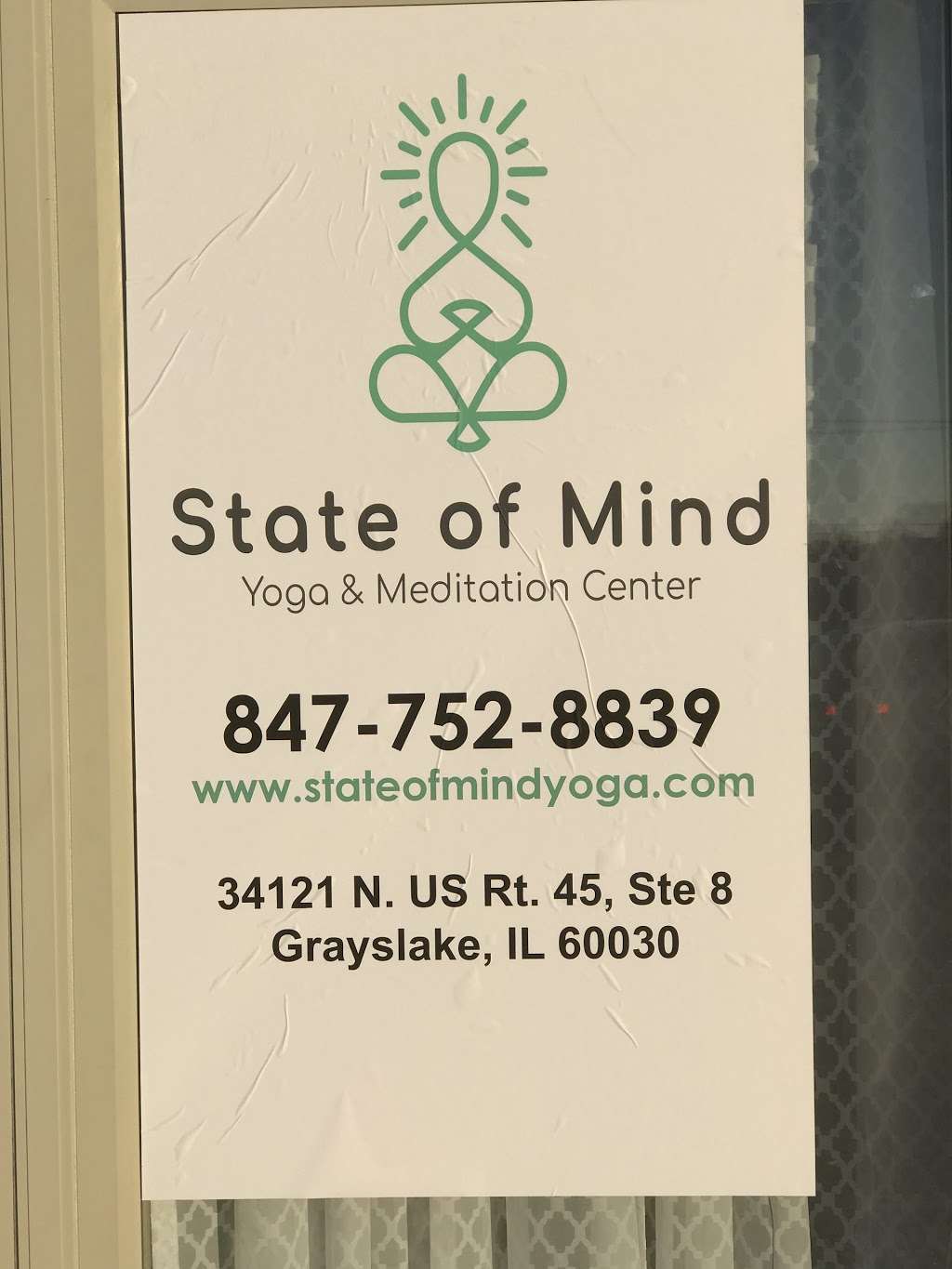 State of Mind Yoga and Meditation Center | 34121 US-45 #8, Grayslake, IL 60030, USA | Phone: (847) 752-8839