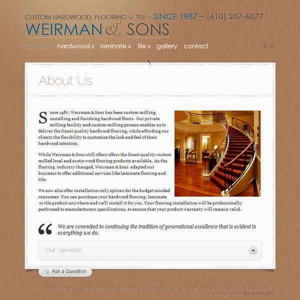 Weirman & Sons Hardwood Floors | 955 Gravel Pike, Schwenksville, PA 19473, USA | Phone: (610) 287-6877