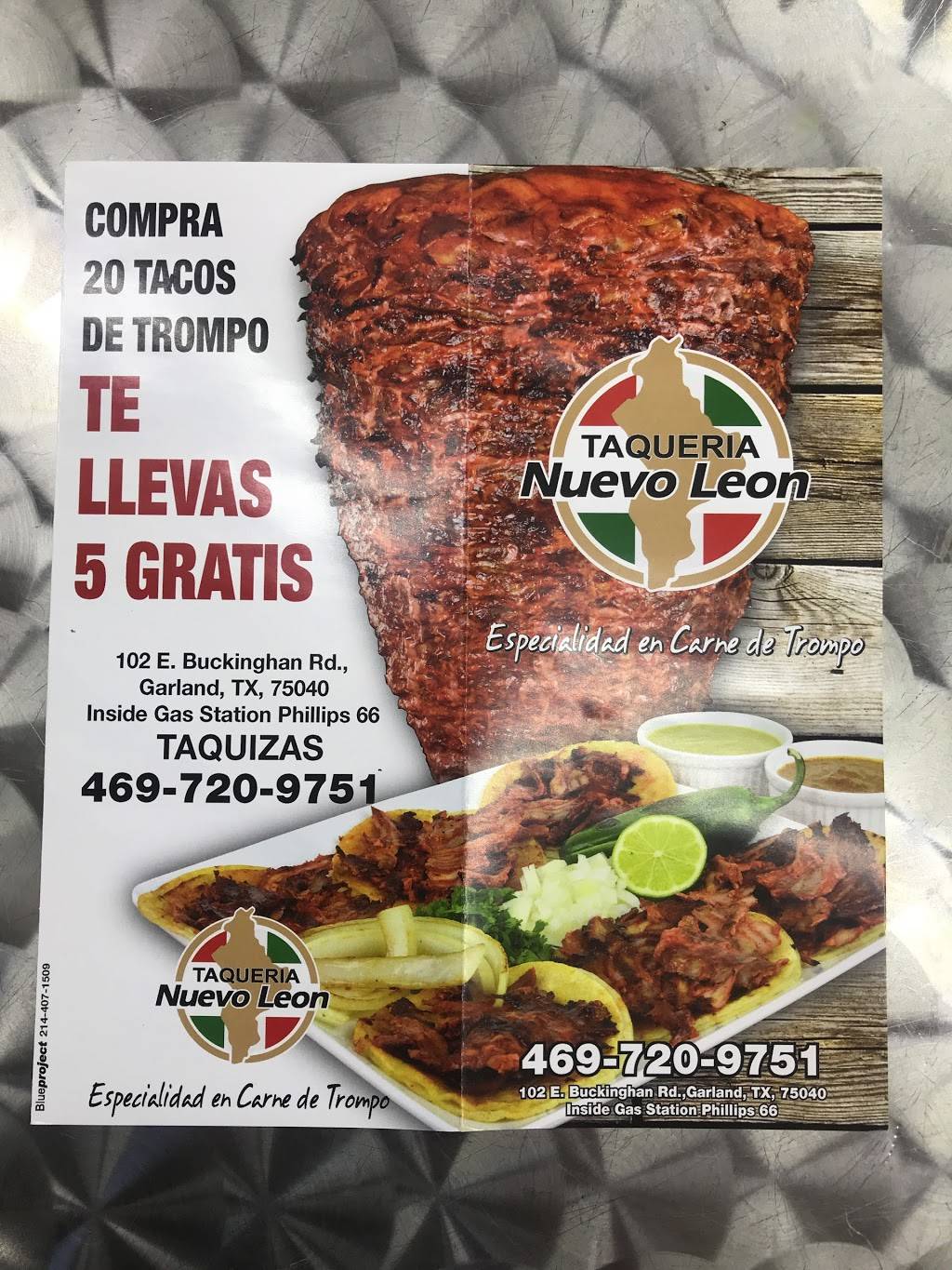 Taqueria Nuevo Leon | 102 E Buckingham Rd, Garland, TX 75040, USA | Phone: (469) 720-9751