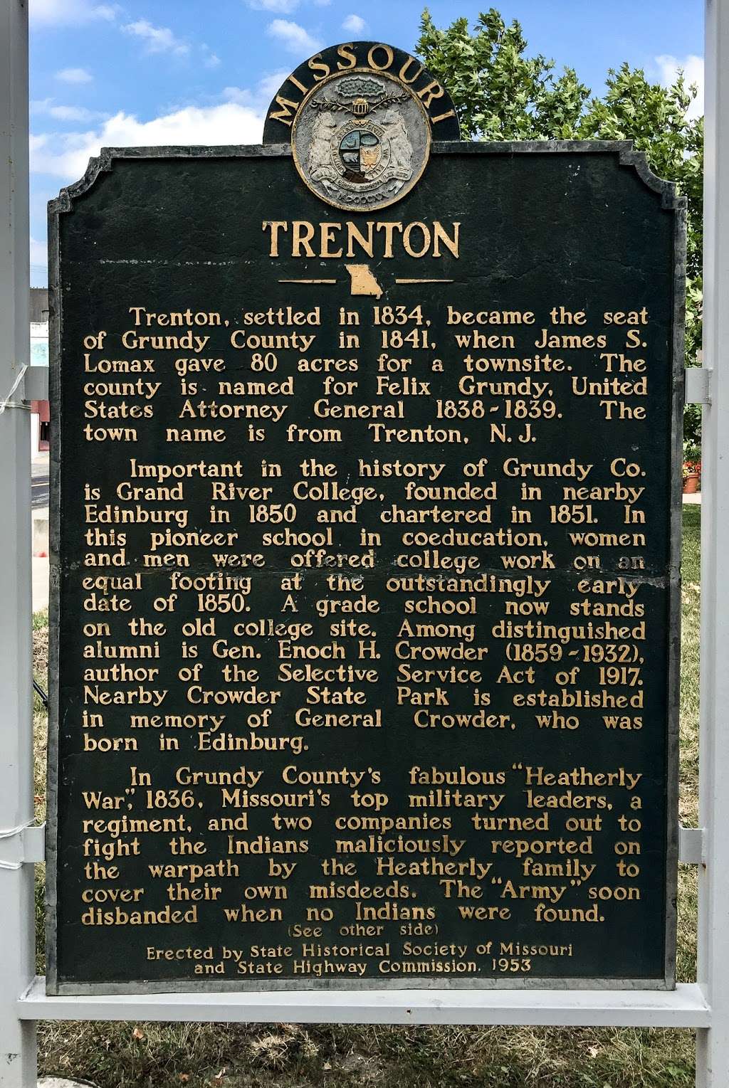 Grundy County Courthouse | 700 Main St, Trenton, MO 64683, USA | Phone: (660) 359-4040