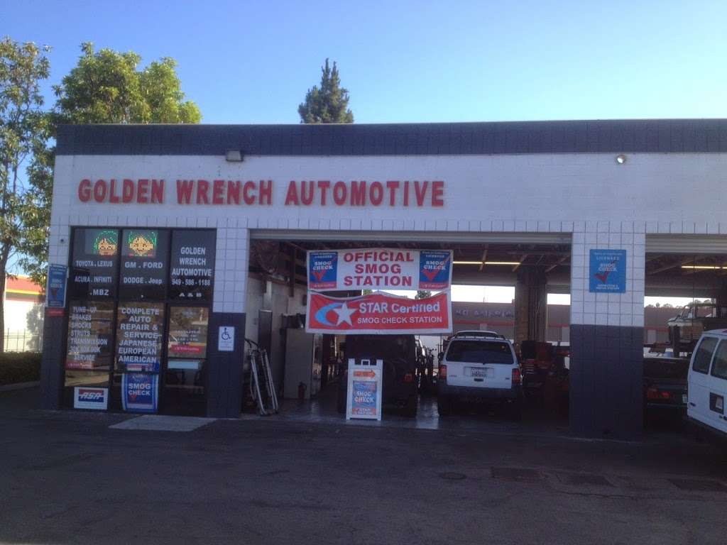 Auto Smog Test Center (Golden Wrench) | 23091 Orange Ave, Lake Forest, CA 92630, USA | Phone: (949) 472-9222