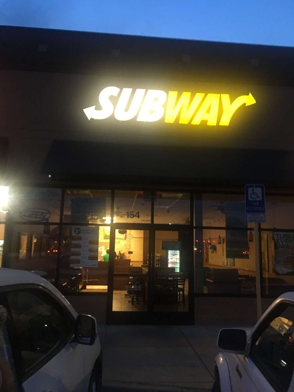 Subway Restaurants | 154 Market Street Suite 6A-2 Rutherford Crossing, Winchester, VA 22603, USA | Phone: (540) 662-1782