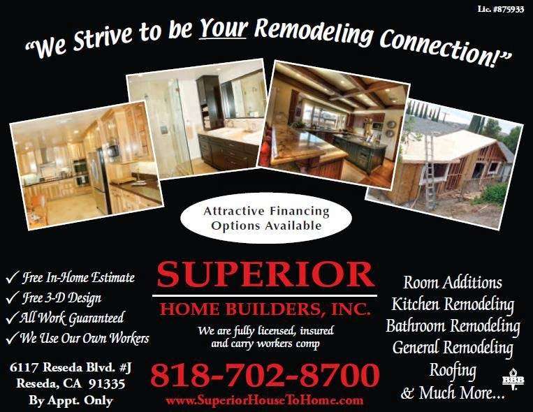 Superior Home Builders, Inc. | 1534 North Moorpark Road, Thousand Oaks, CA 91360 | Phone: (818) 702-8700
