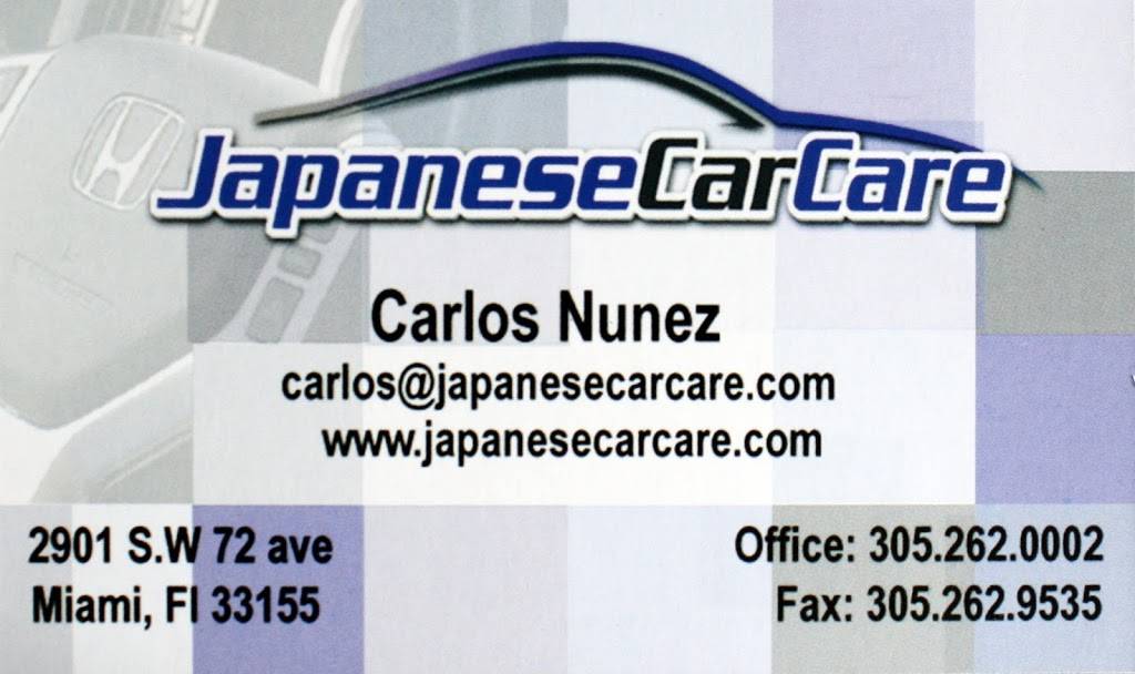 Japanese Car Care | 2901 SW 72nd Ave, Miami, FL 33155, USA | Phone: (305) 262-0002