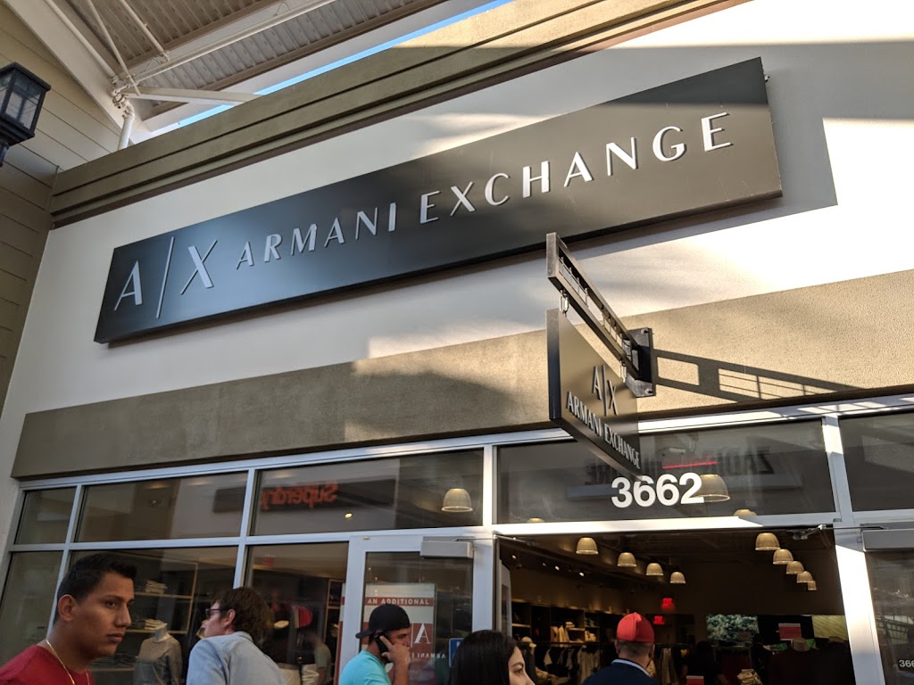 Armani Exchange Outlet | 3662 Livermore Outlets Dr, Livermore, CA 94551, USA | Phone: (925) 454-1004