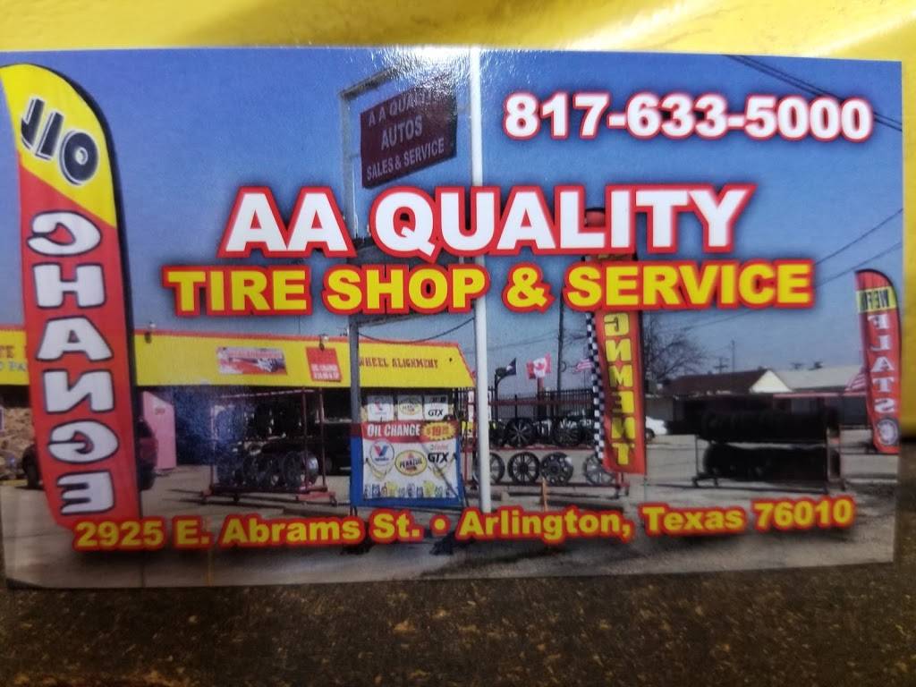 A&A Quality Auto Sales Service | 2925 E Abram St, Arlington, TX 76010, USA | Phone: (817) 633-5000