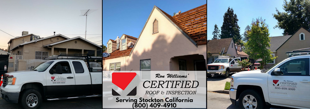Ron Williams Certified Roof & Inspection | 1625 Amanda Ct, Stockton, CA 95209, USA | Phone: (209) 252-0044