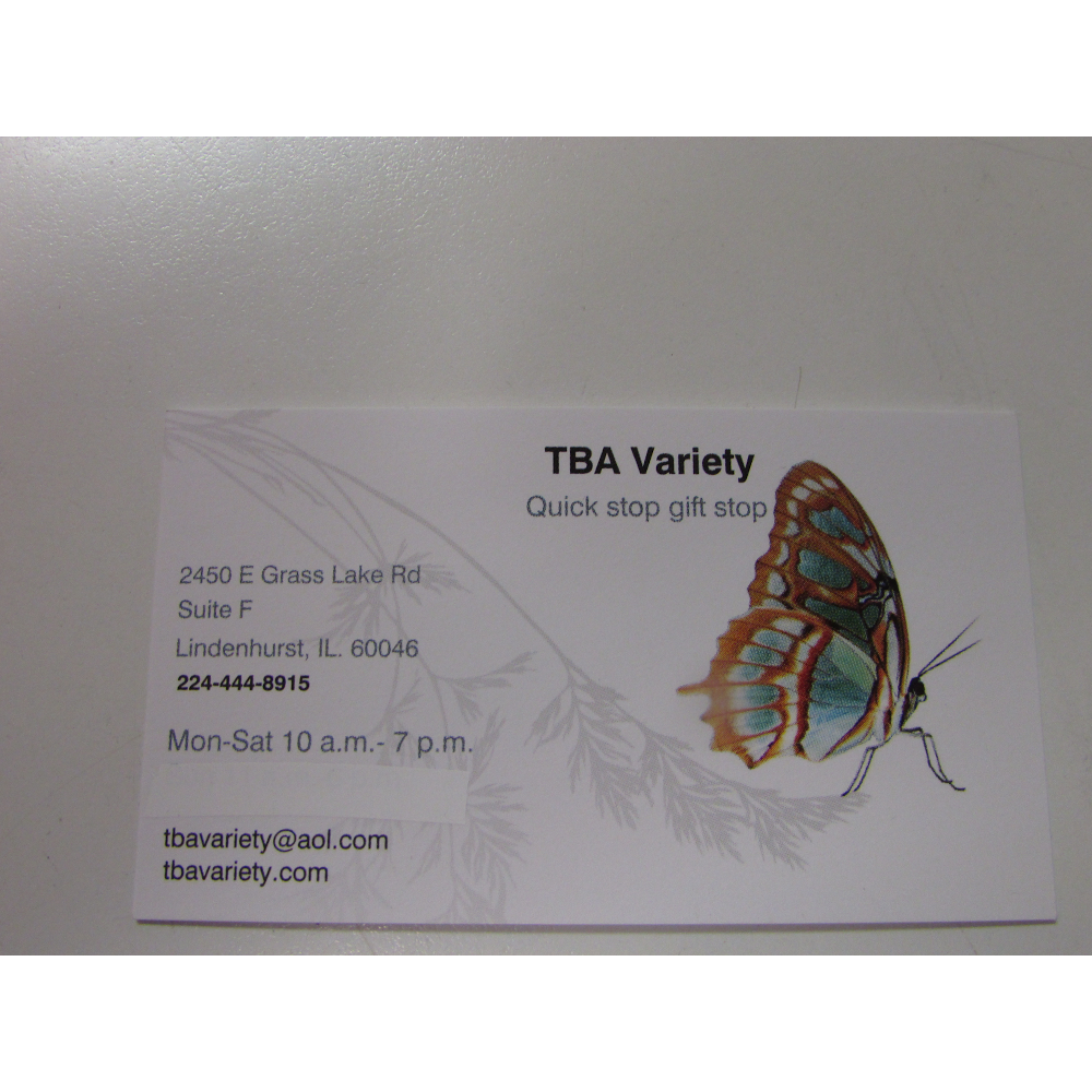 TBA Variety | 2450 Grass Lake Rd, Lindenhurst, IL 60046, USA | Phone: (224) 444-8915