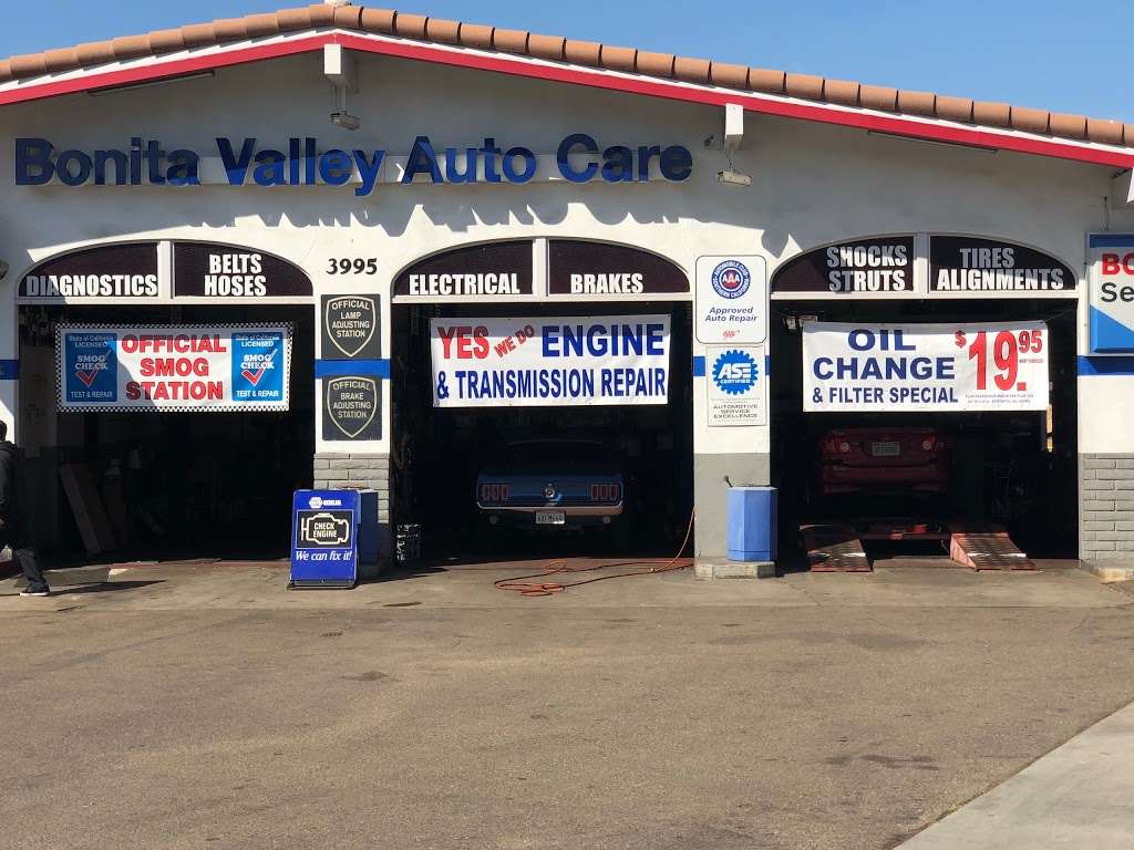 Bonita Valley Auto Care Inc | 3995 Bonita Rd, Bonita, CA 91902, USA | Phone: (619) 475-1714