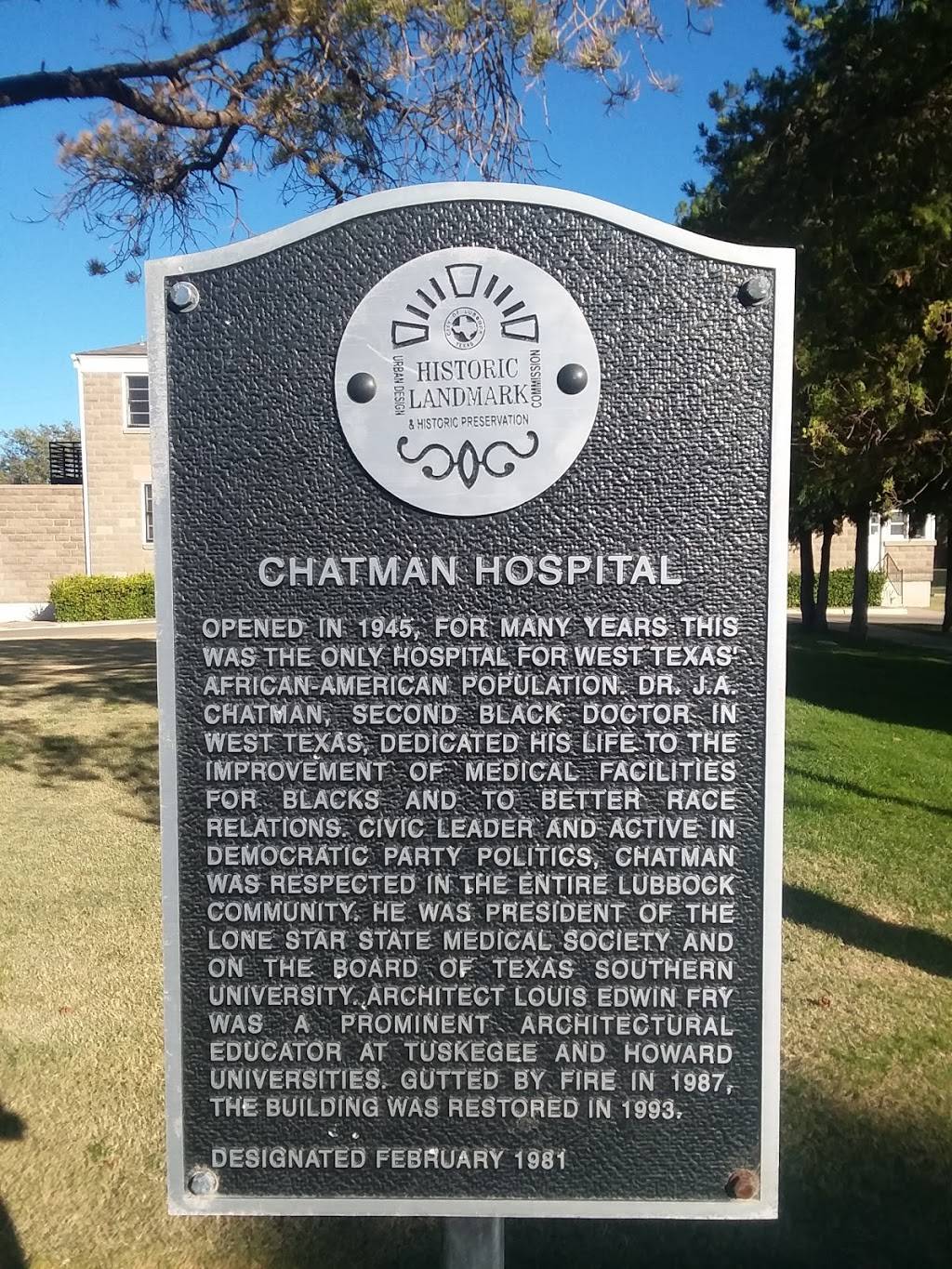 Chatman Community Health Center | 2301 Cedar Ave, Lubbock, TX 79404, USA | Phone: (806) 749-0024