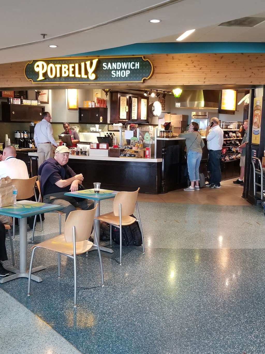 Potbelly Sandwich Shop | BWI Airport, Space A-5B, Terminal Rd, Baltimore, MD 21240, USA | Phone: (443) 577-0162