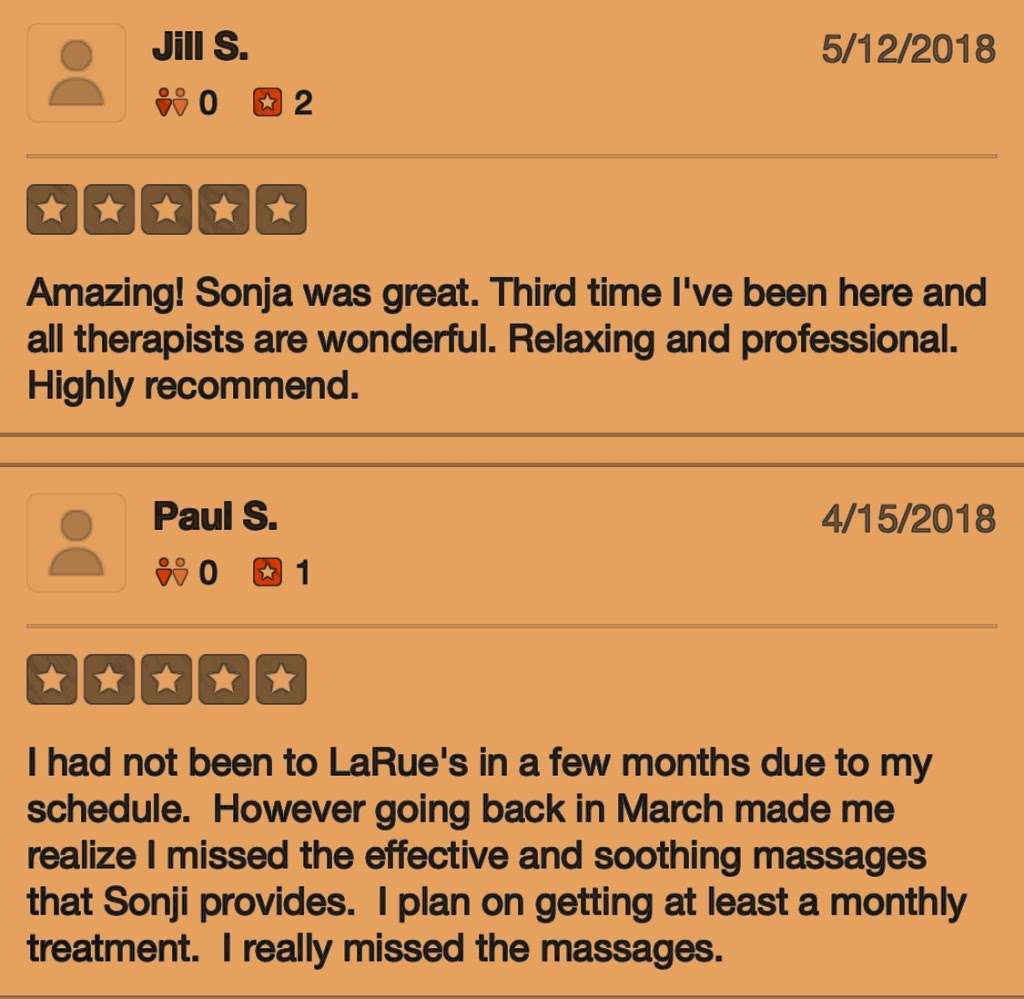 LaRues Massage & Bodywork | 29950 Hunter Rd #101, Murrieta, CA 92563, USA | Phone: (951) 461-8377