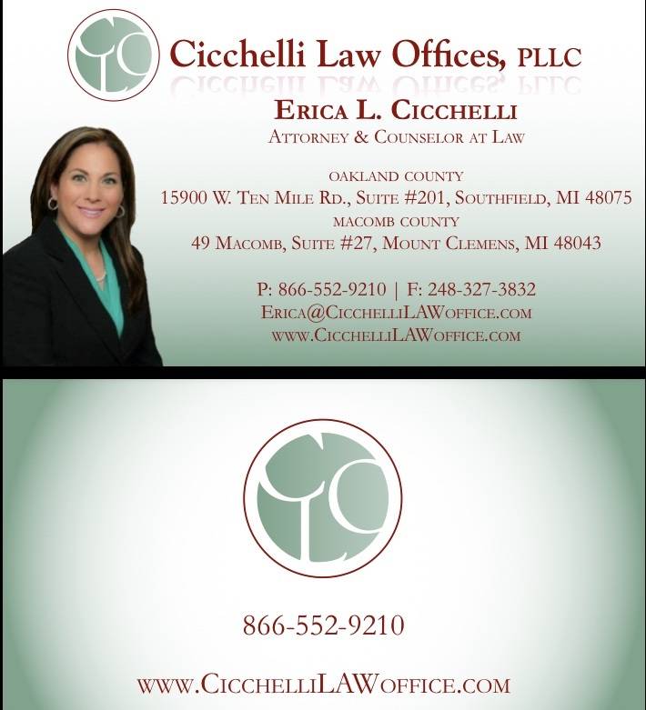 Cicchelli Law Offices, PLLC | 15900 W 10 Mile Rd #201, Southfield, MI 48075 | Phone: (248) 552-9210