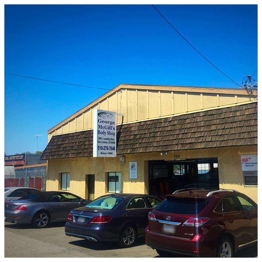 George McGills Body Shop | 560 E Lewelling Blvd, San Lorenzo, CA 94580, USA | Phone: (510) 276-7646