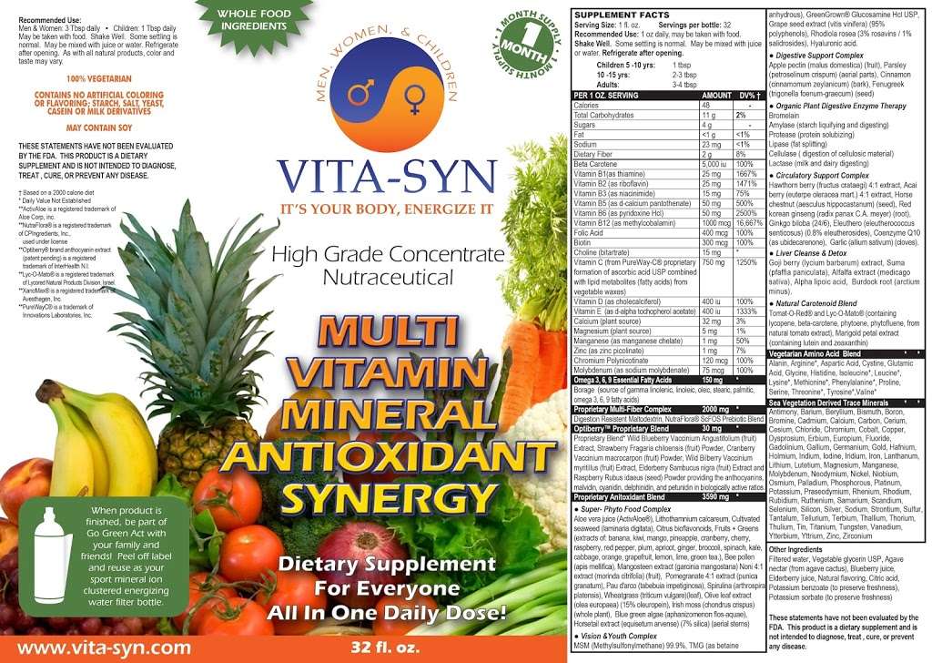 Muti Vita Life Shot Vitamin Synergy by Vita-Syn | 111 Main St, Newport Beach, CA 92661, USA | Phone: (800) 318-8939