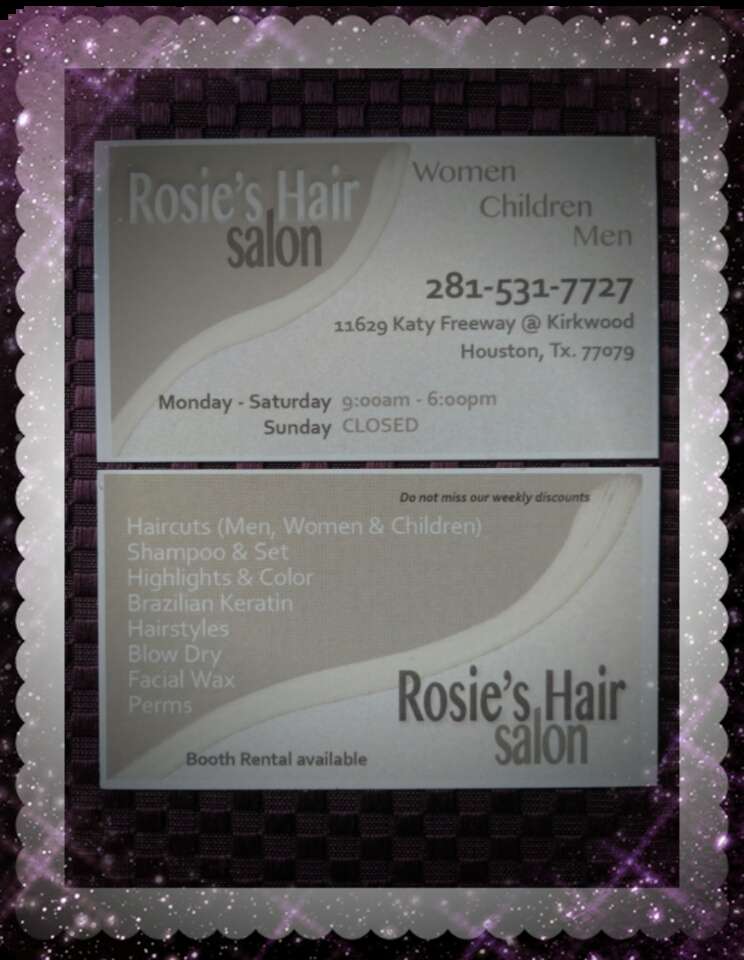 Rosies Hair Salon | 11629 Katy Fwy, Houston, TX 77079, United States | Phone: (281) 531-7727