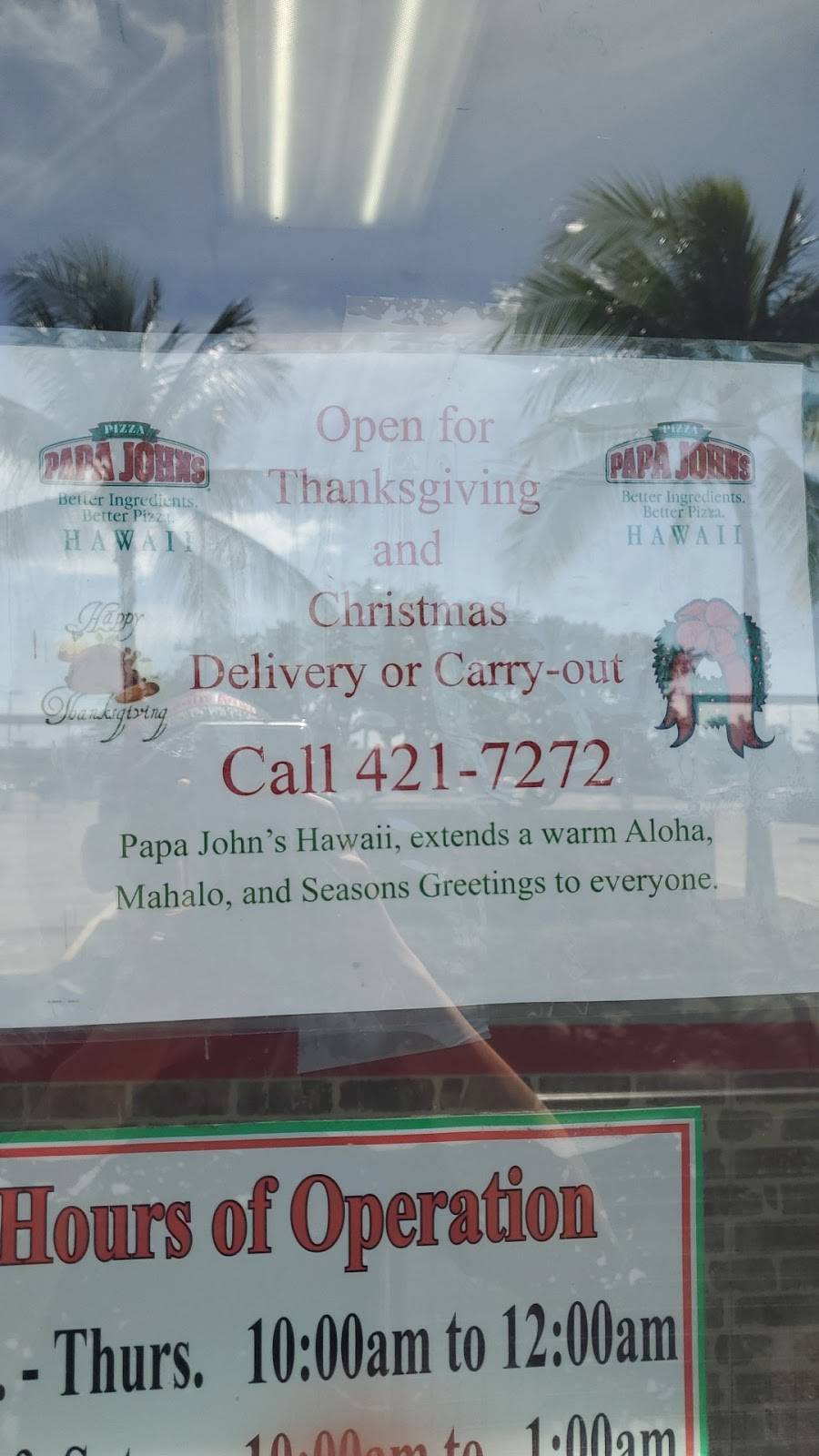 Papa Johns Pizza | 4380a Lawehana St Ste A, Honolulu, HI 96818, USA | Phone: (808) 421-7272