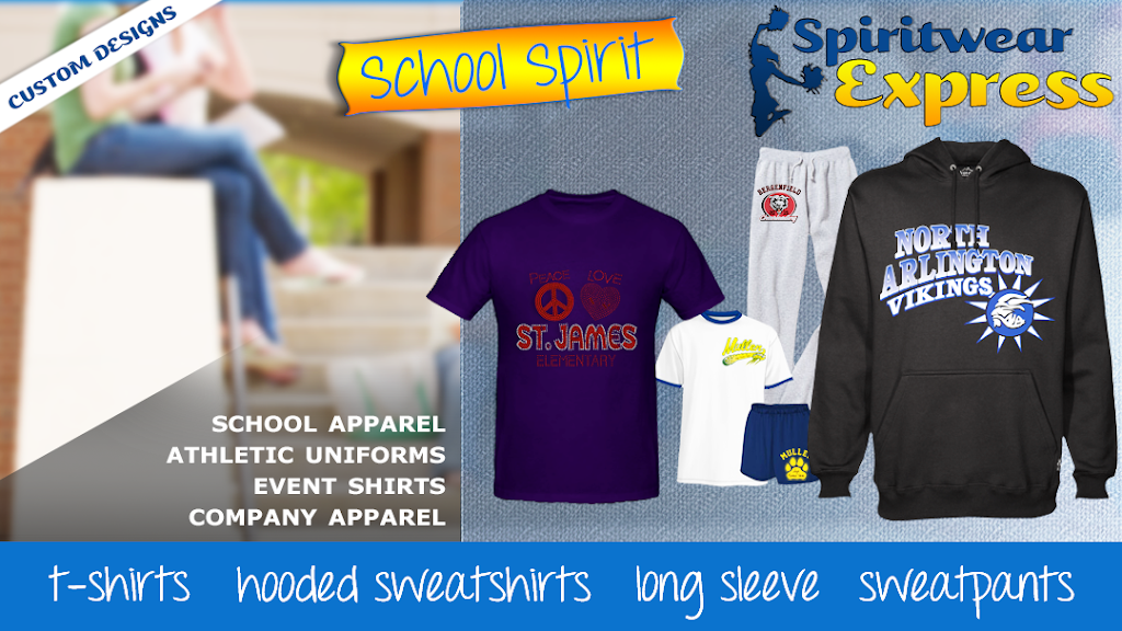 Spiritwear Express | 5 Mayapple Ct, Sicklerville, NJ 08081, USA | Phone: (856) 740-3840