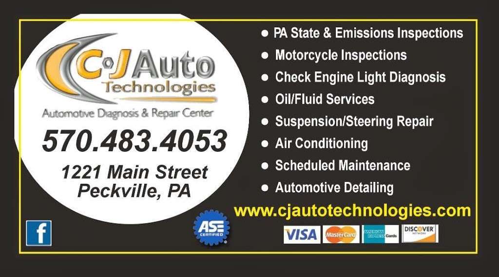 CJ Auto Technologies | 1221 Main St, Peckville, PA 18452, USA | Phone: (570) 483-4053