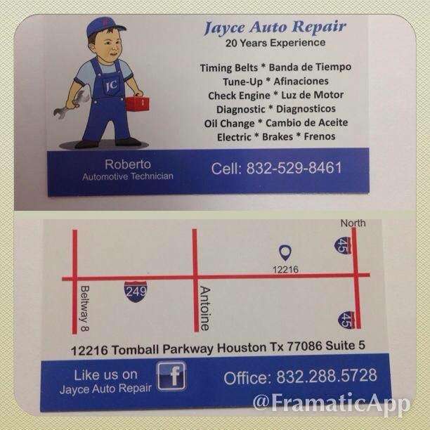 Jayce Auto Repair | 12001-12227 Mosielee St, Houston, TX 77086 | Phone: (832) 529-8461