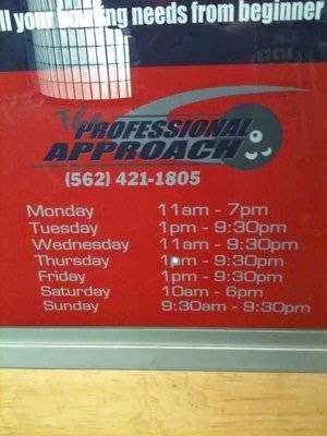 The Professional Approach Pro Shop Cal Bowl | 2500 E Carson St, Lakewood, CA 90712, USA | Phone: (562) 421-1805