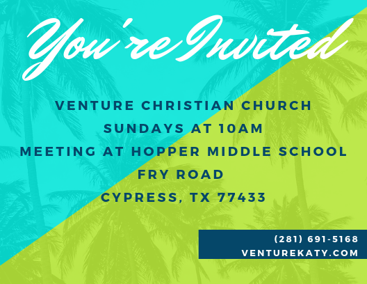 Venture Christian Church | 7811 Fry Rd, Cypress, TX 77433, USA | Phone: (346) 257-9139