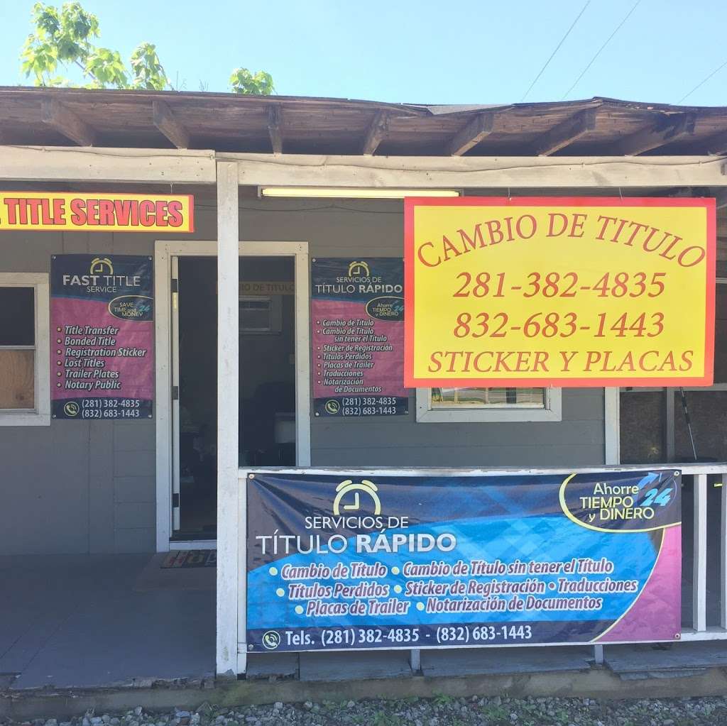EZ Title Services-Cambios De Titulos Rapidos | 500 Aldine Bender Road B behind Tony’s Red Tire shop in the carlot, Houston, TX 77060, USA | Phone: (281) 382-4835