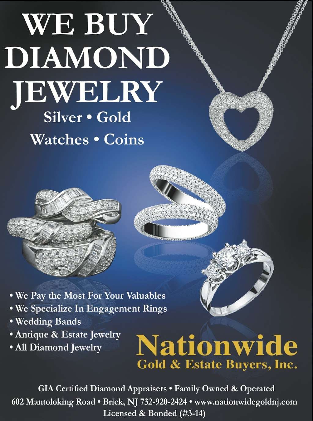 Nationwide Gold & Estate Buyers | 2006 NJ-71 #4z, Spring Lake, NJ 07762, USA | Phone: (732) 251-8600