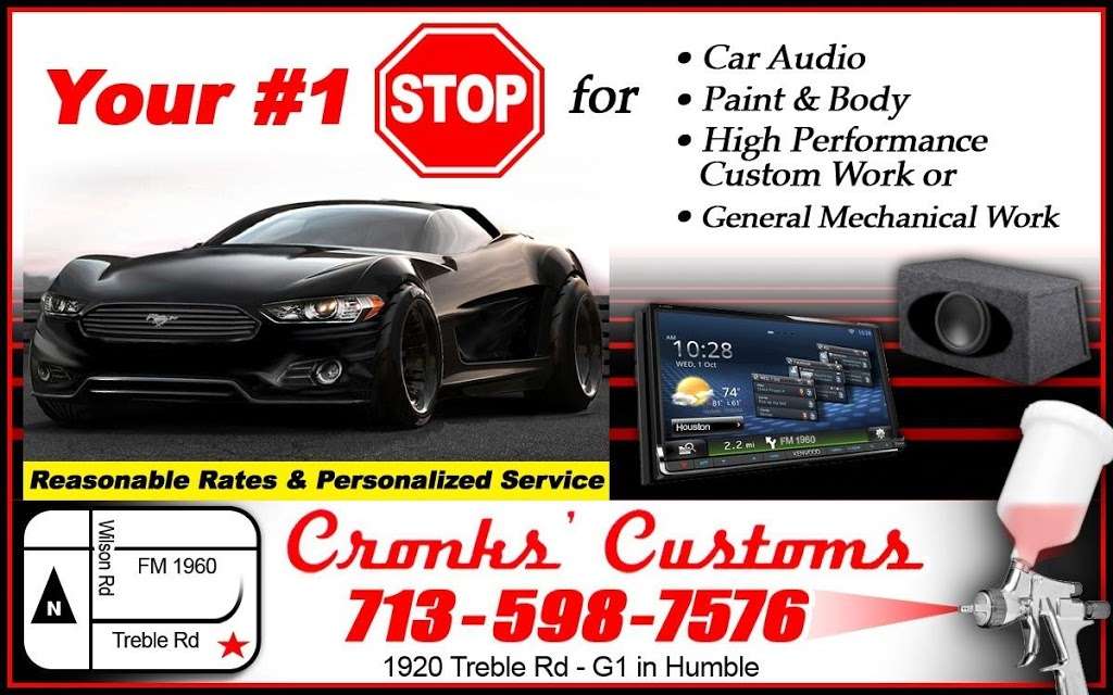 Cronks Customs | 1920 Treble Dr g1, Humble, TX 77338, USA | Phone: (713) 598-7576