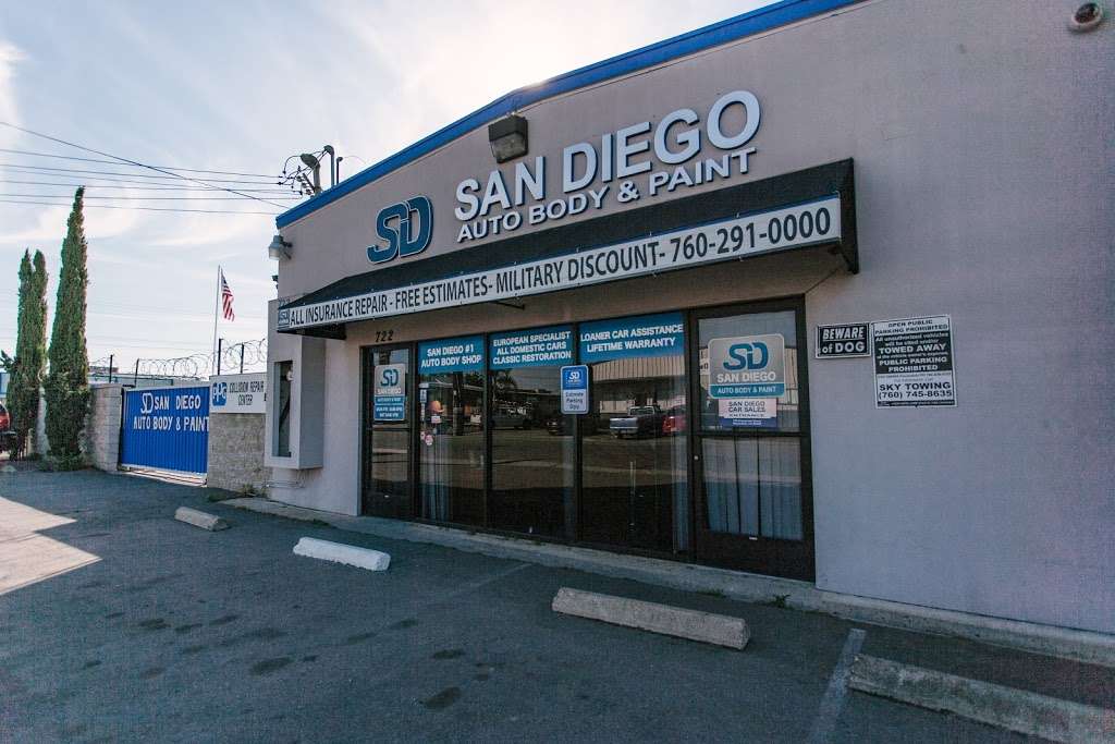 San Diego Auto Body Paint & Collision | 722 Enterprise St, Escondido, CA 92029, USA | Phone: (760) 291-0000
