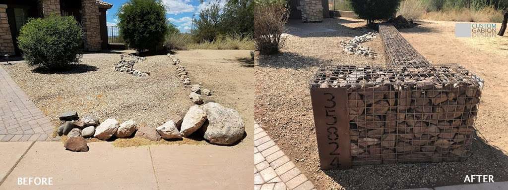 Custom Gabion Design | 3762 E Shangri La Rd, Phoenix, AZ 85028, USA | Phone: (480) 745-9325