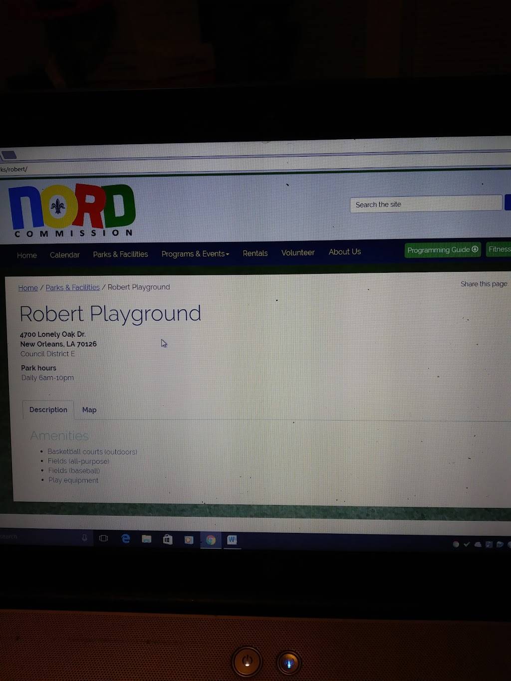 Robert Playground | 4700 Lonely Oak Dr, New Orleans, LA 70126, USA | Phone: (504) 658-3052